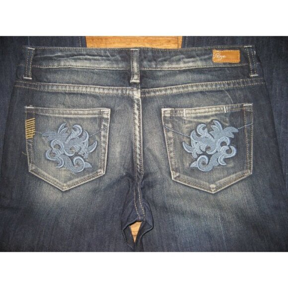 PAIGE LAUREL CANYON CROP CAPRI 28 TUSCAN with CREASE LAS PALMAS POCKET - Picture 4 of 8